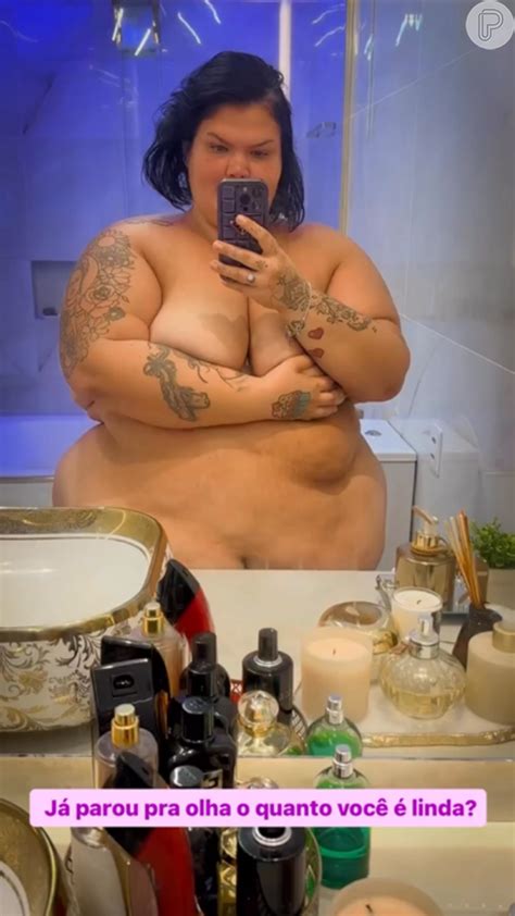 thais carla erome|Em foto pelada, Thais Carla mostra corpo sem filtros e retoques.